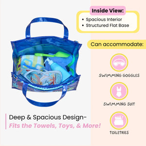 Deep Sea Dive Double Pocket Jelly Tote Bag & Wet Pouch
