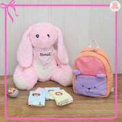 Peachy Purple Plush Backpack Gift Set