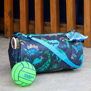 Blue Dino Duffle Bag