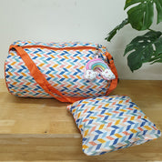 Foldable Duffle Bag - English Zigzag