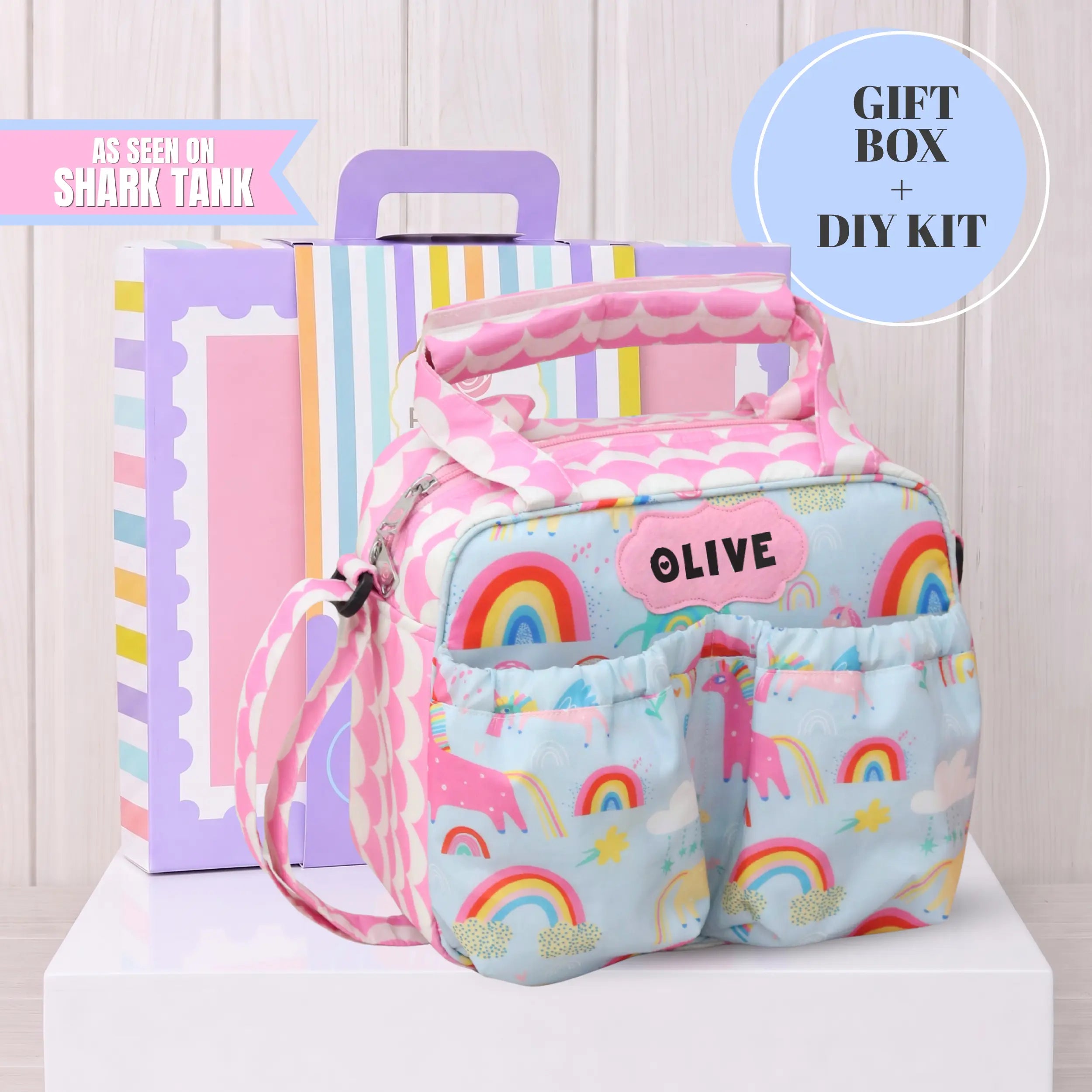 Diy Blue Unicorn Insulated Tiffin Bag