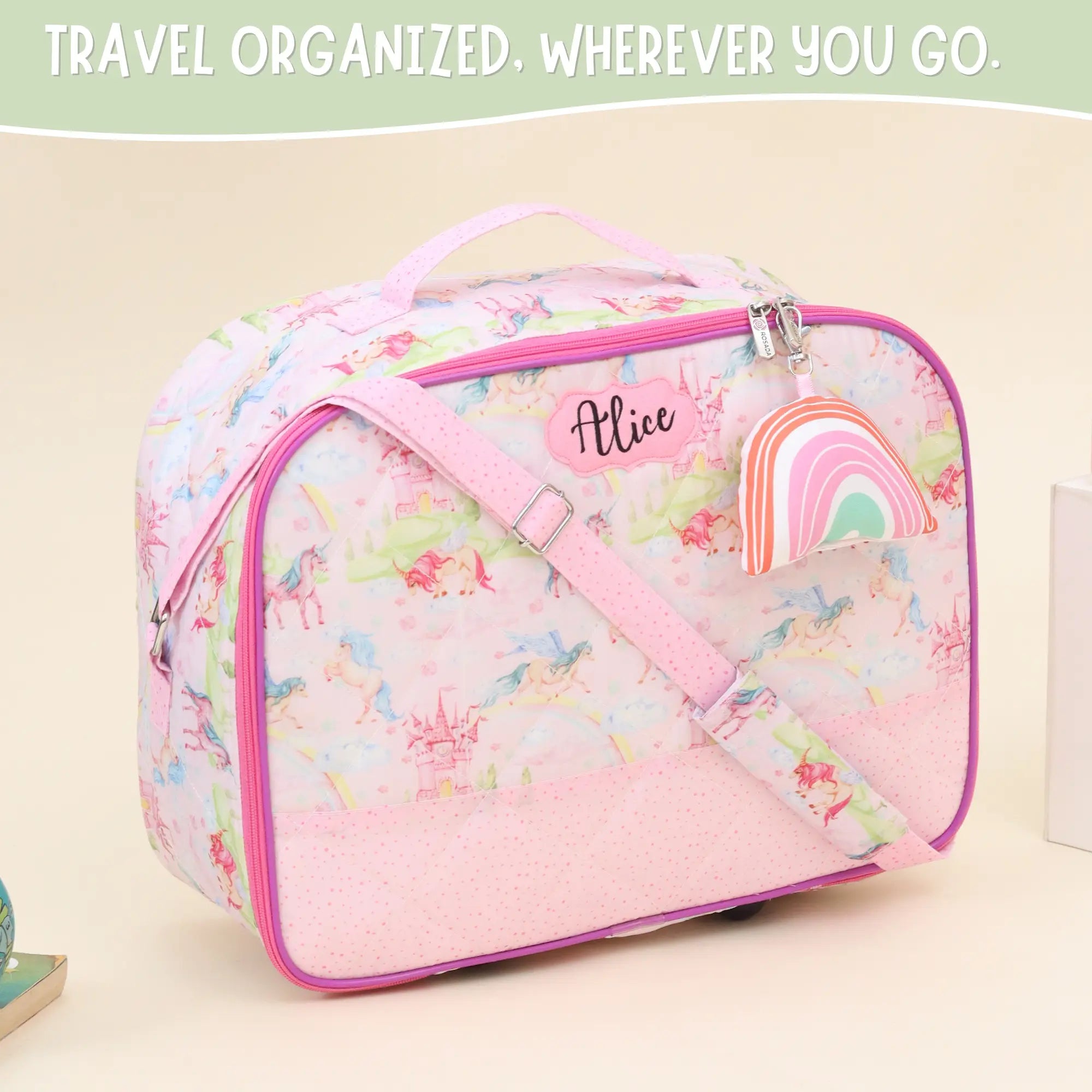 Pink Unicorn Travel Case
