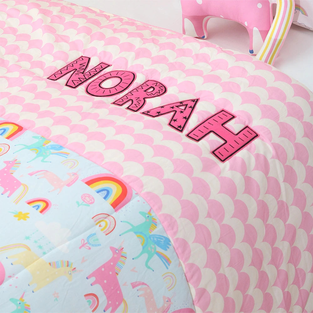 Blue Unicorn Comforter