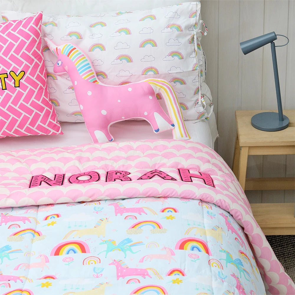 Blue Unicorn Comforter