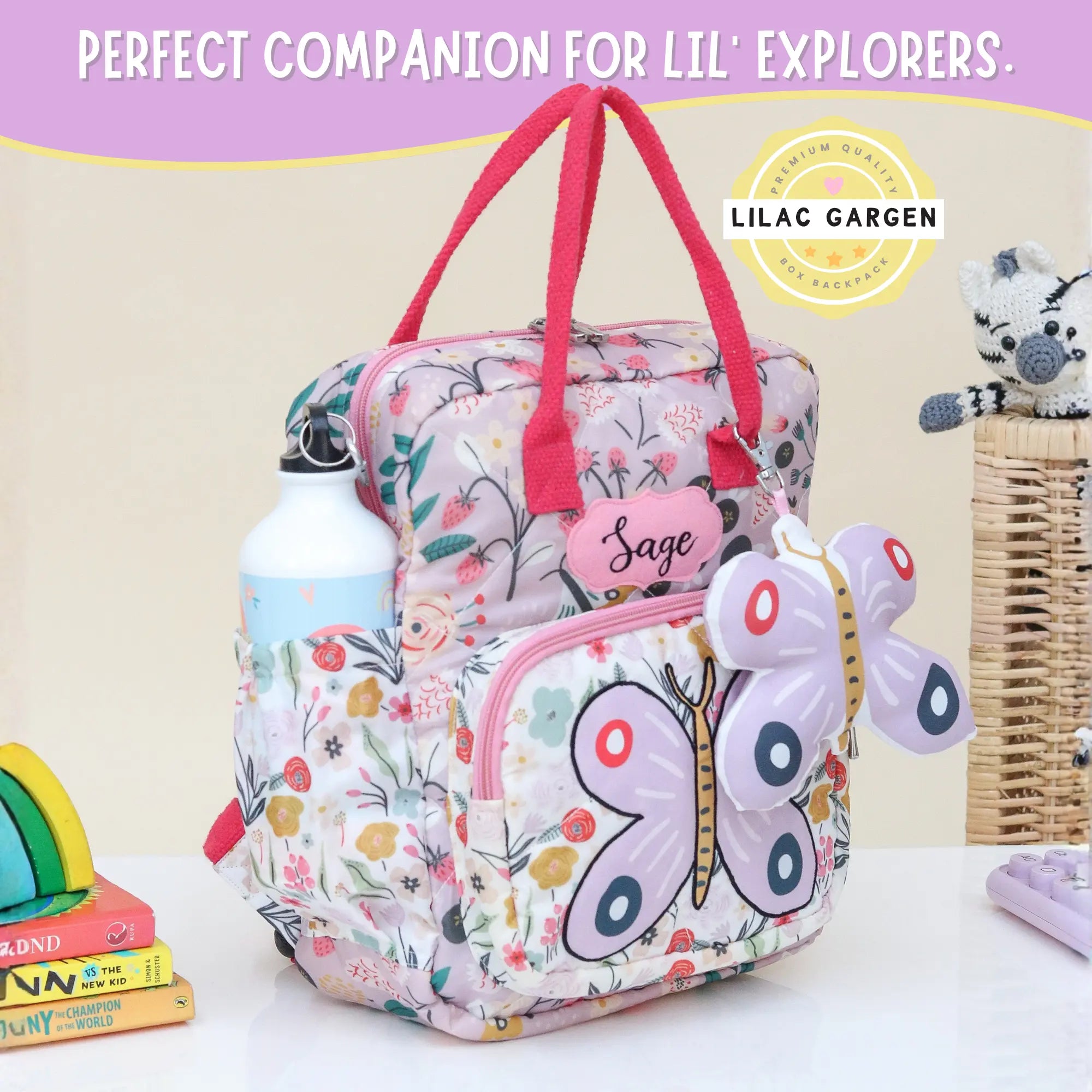 Lilac Garden Box Backpack