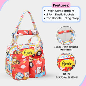 Red Truck Insulated Tiffin Bag