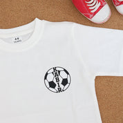 Personalized Soccer Star White T-shirt