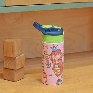 Insulated Steel Sipper Bottle (350ml) - Mermaid Magic