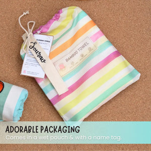 Lazy Zoo Bamboo Towel