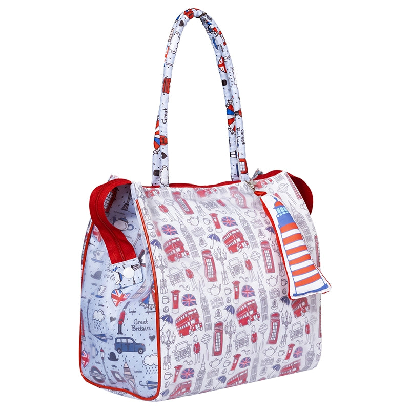 White London Print Tote Bag