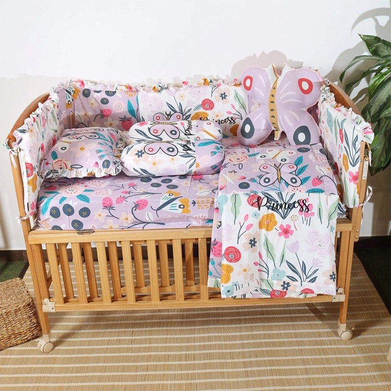 Lilac Garden Baby Bedding Items