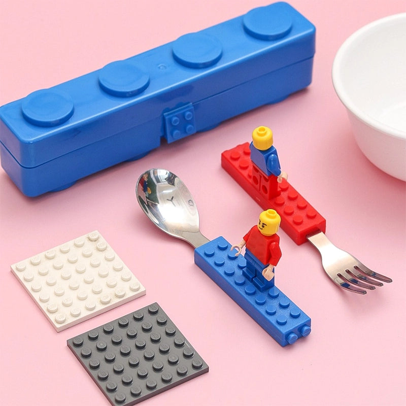 Blocks Spoon N Fork Set