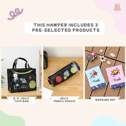 Double Pocket Jelly Tote Bag Set