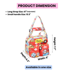 Red Truck Insulated Tiffin Bag