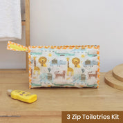 3-Zip Toiletries Kit - Safari Animal