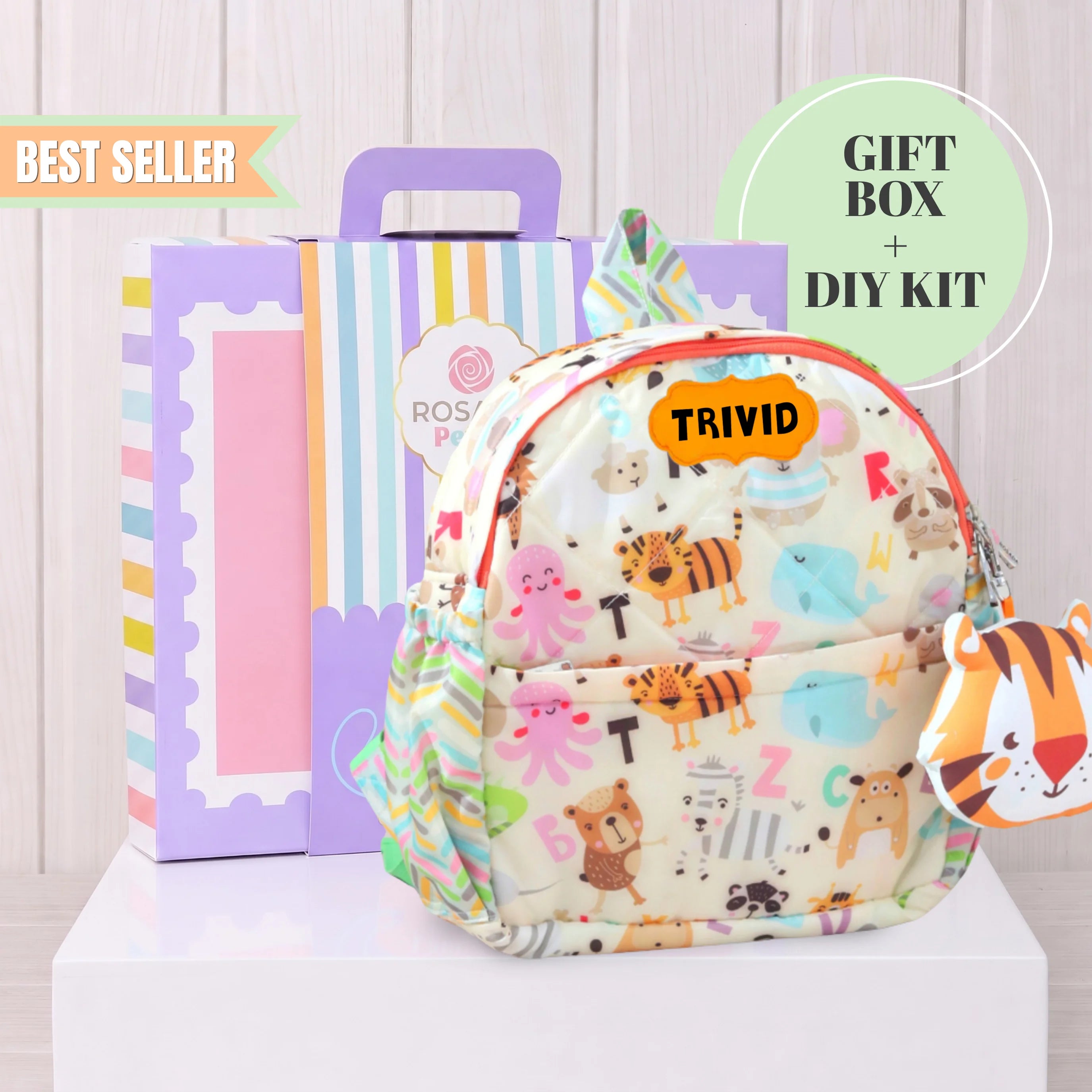 Diy White Alphabet Backpack