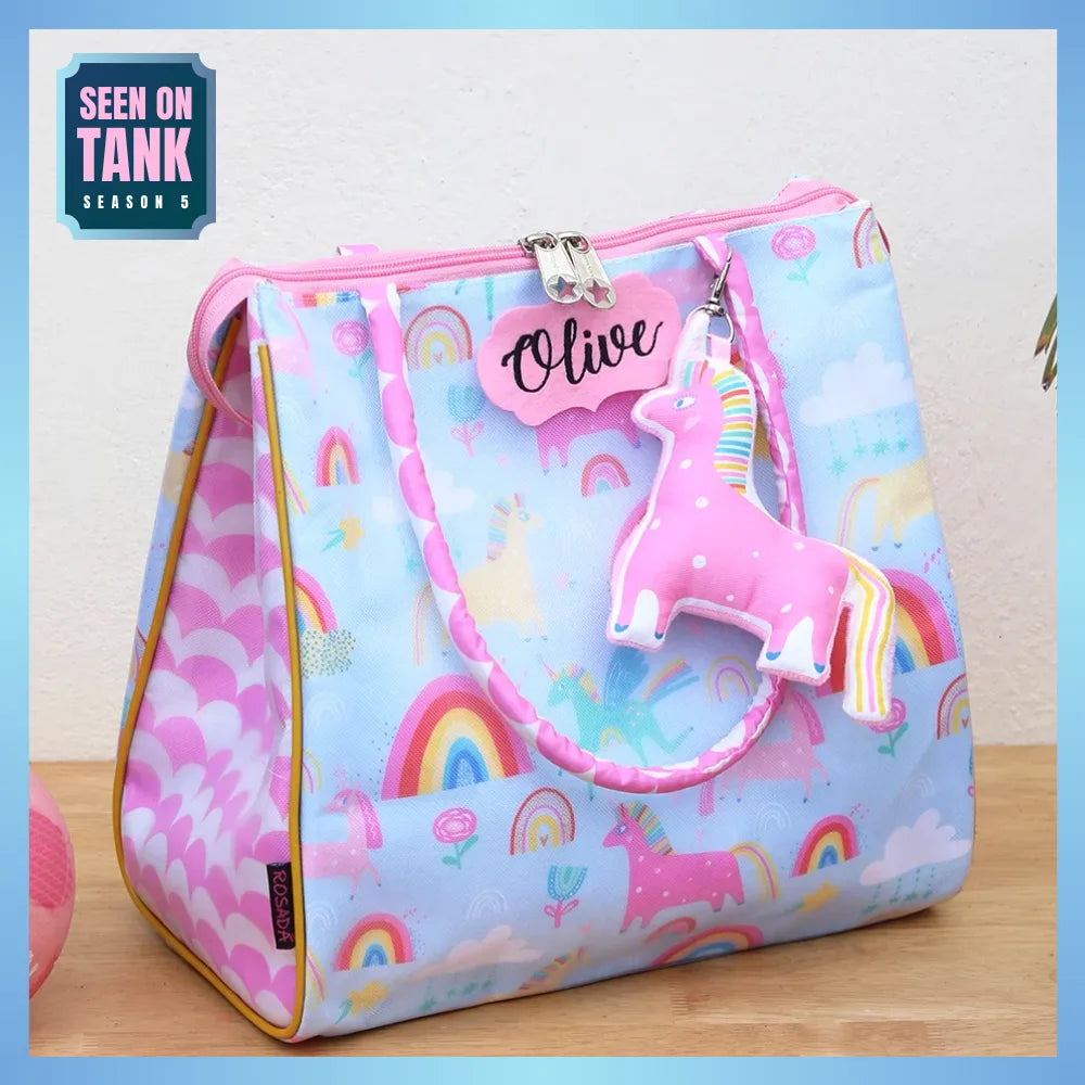 Blue Unicorn Tote Bag