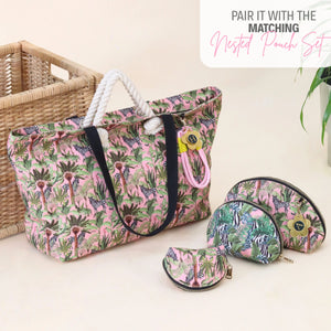 Zebra Tropical Big Girl Tote