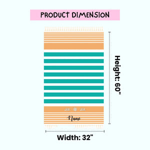 Lazy Zoo Bamboo Towel