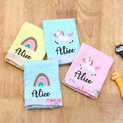 Pink unicorn Napkins Set