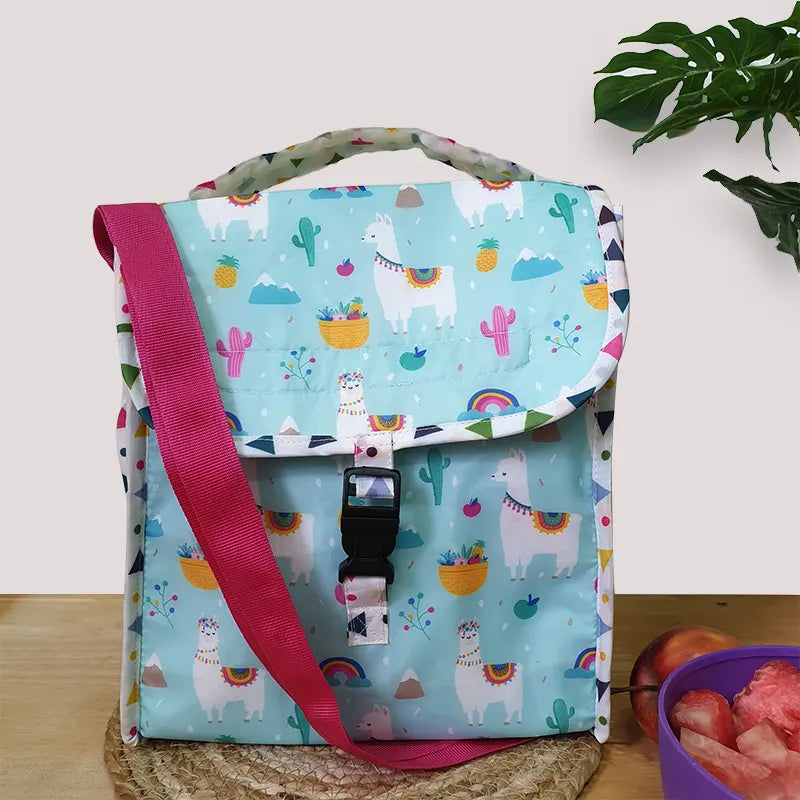 Blue Llama Insulated Lunch Bag