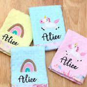 Pink unicorn Napkins Set