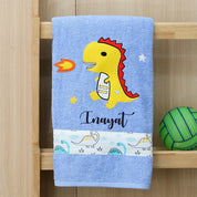 Yellow Dinosaur Towel