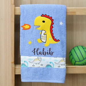 Yellow Dinosaur Towel
