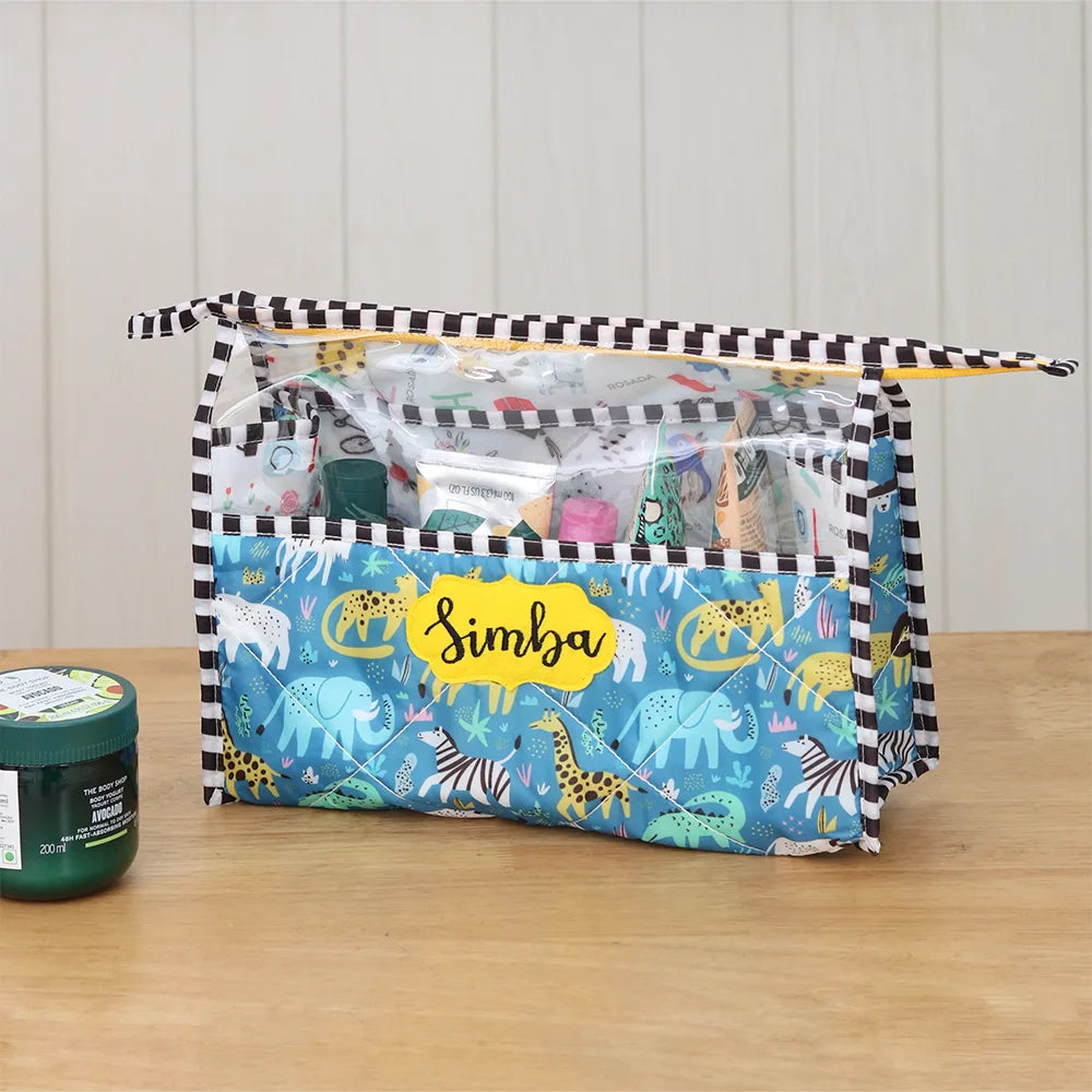 See Thru Toiletries Kit - Wild Tribe