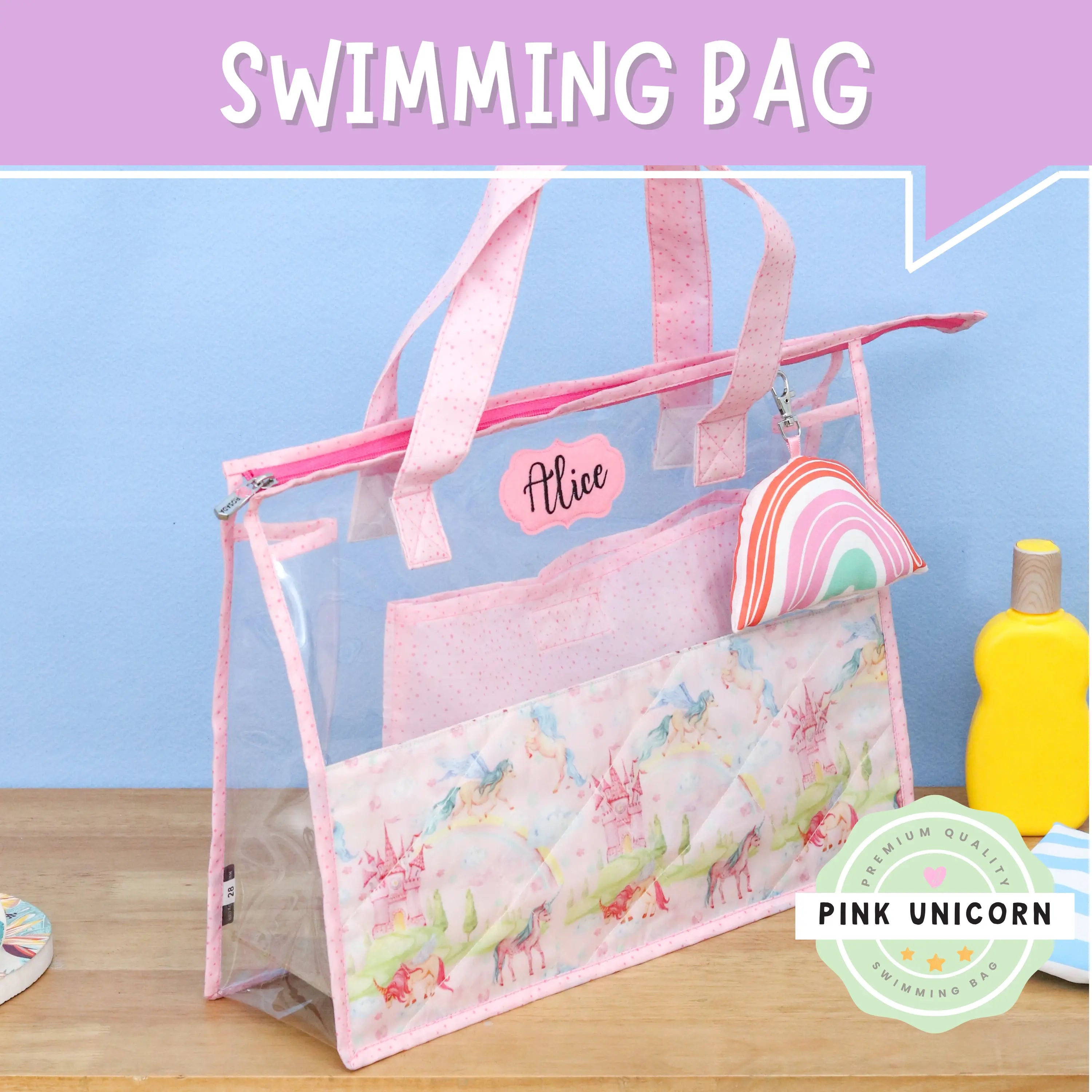 Pink Unicorn Swimming Bag