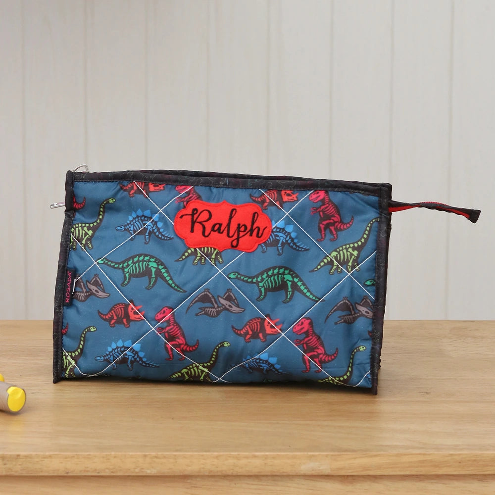 3-Zip Toiletries Kit - Glow Dino