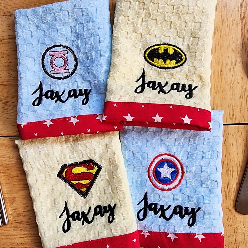 Superhero Logo Napkins Set