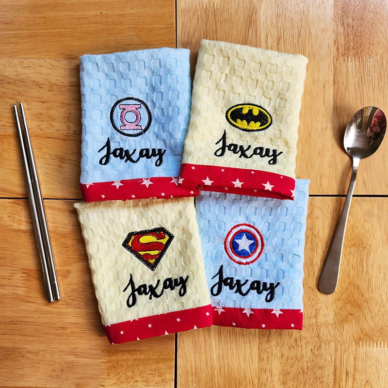 Superhero Logo Napkins Set