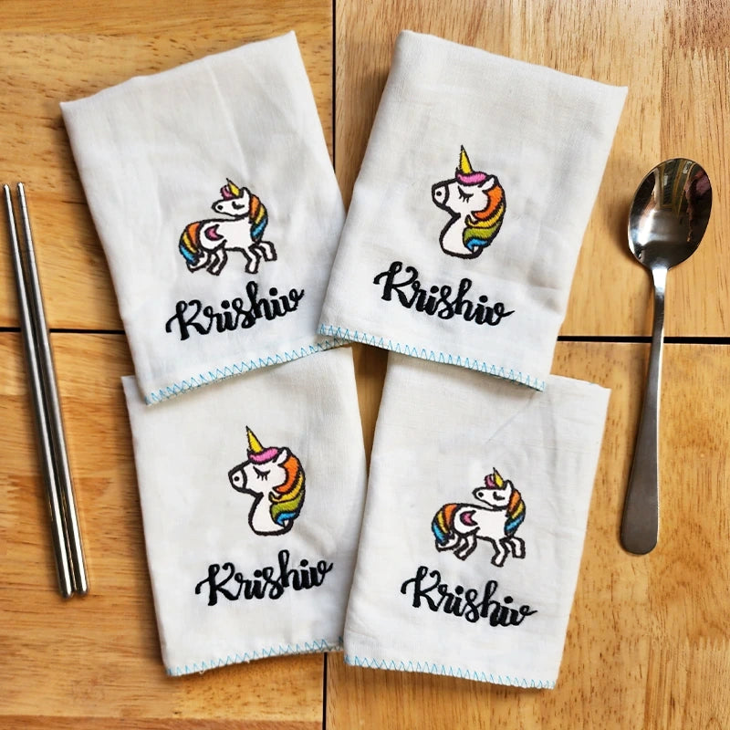 Unicorn Logo Malmal Napkins Set