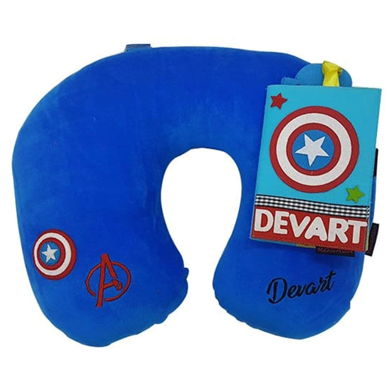 Avengers Blue Neck Pillow