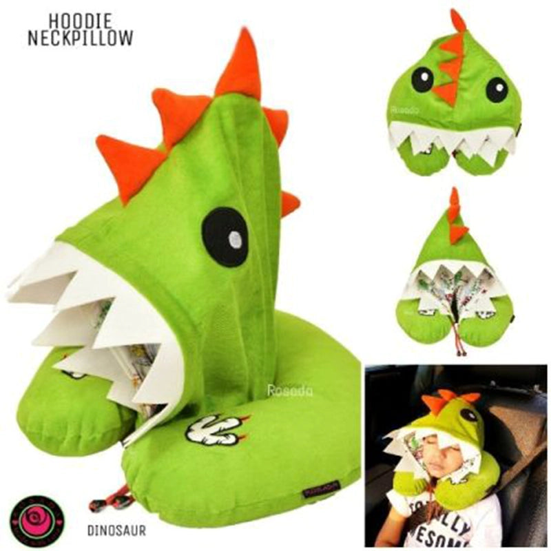 Dinosaur Hooded Neck Pillow