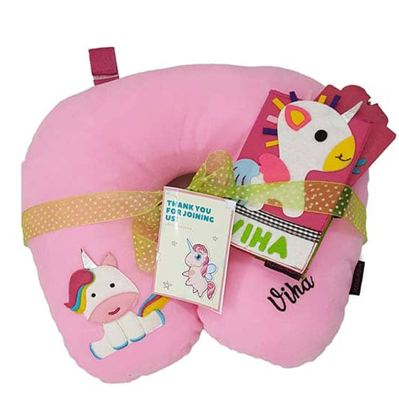 Unicorn Light Pink Neck Pillow