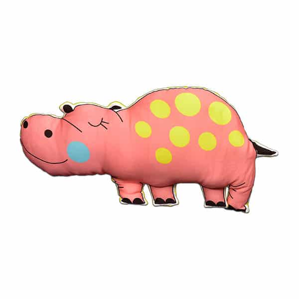 Polka Hippo Pillow Doll