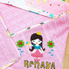 Pink Princess Hood Towel - Front View