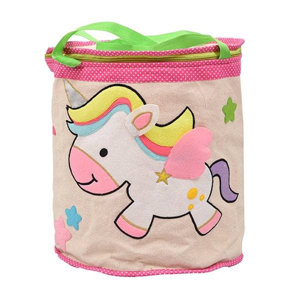 Unicorn Canvas Toy Basket