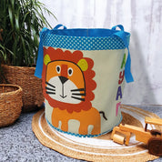 Big Lion Canvas Toy Basket