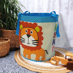 Big Lion Canvas Toy Basket