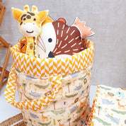 Animal Quilted Toy Basket