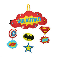 Superhero Logos Hanging