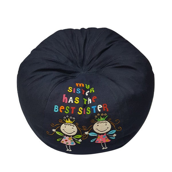 Two Fairies Denim Bean Bag