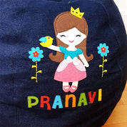 Denim Princess Bean Bag