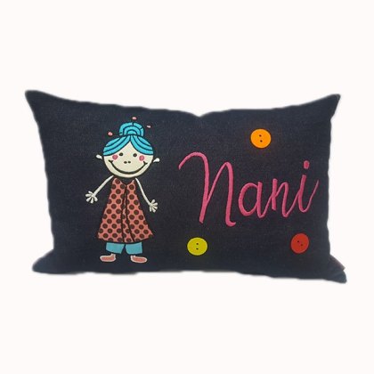 Nani Dadi Denim Cushion