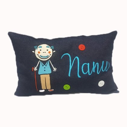 Nana Dada Denim Cushion