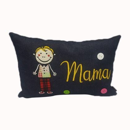 Mama Chacha Denim Cushion