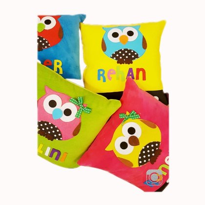 Owl Velvet Cushion